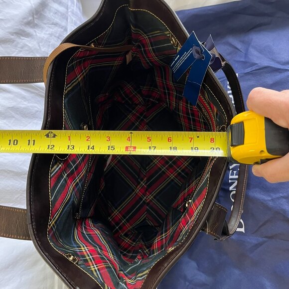 Dooney & Bourke Large Pocket Shopper Leather Tote - Picture 11 of 14